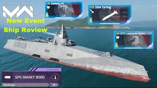 Modern Warships SPS SMART 8000  New Destroyer Ship Review [upl. by Idalina]