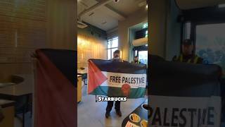 Starbucks supporting this genocide for a very long time🇵🇸☮️ cardiff boycottstarbucks [upl. by Notsa]