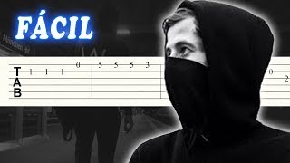 Faded  Alan Walker  FACIL  Guitarra Tutorial [upl. by Ellerrehc290]