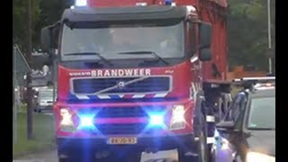 COMPAGNIEBRAND EGMOND 17 BRANDWEERVOERTUIGEN MET SPOED [upl. by Neelrihs538]