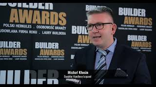 Builder Awards 2023  Michał Kłosin Dyrektor Handlowy Izopanel [upl. by Ednalrim]