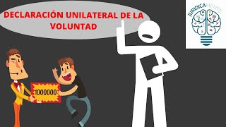 DECLARACIÓN UNILATERAL DE LA VOLUNTAD [upl. by Sergent]