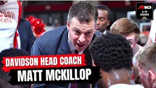 The A10 Insider Davidson Head Coach Matt McKillop on the Wildcats strong start [upl. by Young]