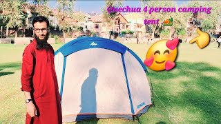 Quechua Arpenaz 4 person  camping tent ⛺️  review amp Installation guide last part 4 [upl. by Nerrol]