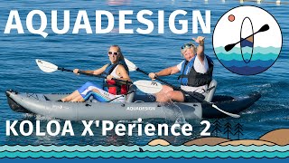 PADDELTDE AQUADESIGN Koloa X´Perience  Test des aufblasbaren Kajaks [upl. by Tletski]