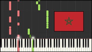 Morocco National Anthem Piano Tutorial [upl. by Geminius]