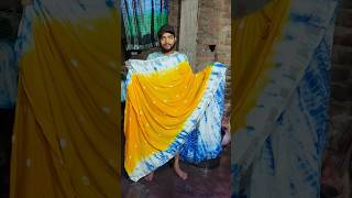 batik print saree making  bandhani saree dye process batik batikprint batiksarees youtubeshorts [upl. by Brett632]