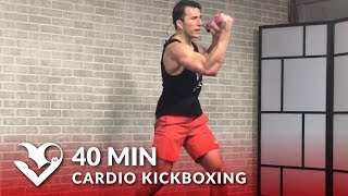 Cardio Kickboxing Workout to Torch Fat 🔥 40 Min Cardio Boxing Workout Class [upl. by Hgielah]