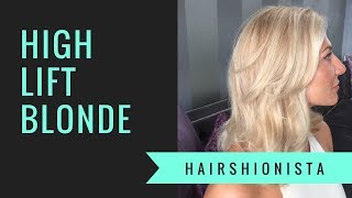 HIGHLIFT BLONDE lightening dark roots with color  by HAIRSHIONISTA [upl. by Manbahs]