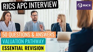 RICS APC FINAL ASSESSMENT MOCK INTERVIEW 50 QUESTIONS amp ANSWERS  VALUATION PATHWAY [upl. by Kapor582]