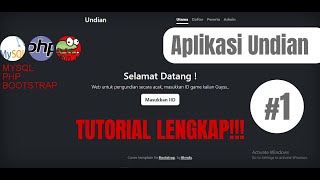 Pembuatan Aplikasi Doorpize  Undian Hadiah Menggunakan PHP MySQL dan Bootstrap  Part 1 [upl. by Aenad]