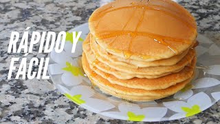 Como hacer Pancakes Sin Gluten RÁPIDO Y FÁCIL [upl. by Adilen554]