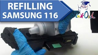 How to Refill SAMSUNG MLTD116S MLTD116L 116 series Toner Cartridges [upl. by Asoral]