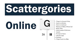 Scattergories Online  Great Online Game for Class [upl. by Akihsal]