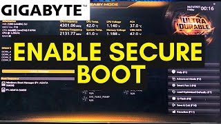 How to enable Secure Boot in GIGABYTE Motherboard [upl. by Yole960]