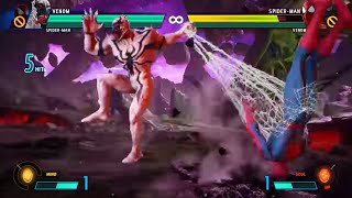 Marvel Vs Capcom Infinite AntiVenom Vs SpiderMan [upl. by Jarlen48]