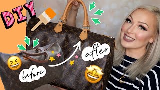 ✨DIY Instantly Rehab Your Louis Vuitton Bag  Angelus Vachetta Paint  Incredible Transformation [upl. by Stuppy893]