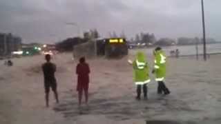 Foamcovered car nearly hits police Queensland [upl. by Nonarb]