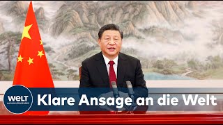 CHINACHEF XI JINPING Deutliche Warnung vor quotkatastrophalen Auswirkungenquot globaler Konfrontation [upl. by Arlon272]