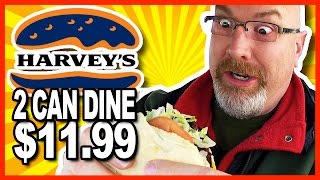 Harveys 2 Can Dine for 1199 Challenge and Review  2600 CALORIES [upl. by Chitkara299]