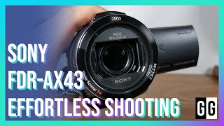 Sony FDRAX43 Handycam with Exmor R CMOS sensor Unboxing First Impressions Camera Samples [upl. by Aihsram850]