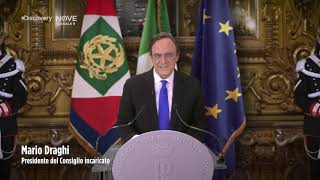 Crozza diventa Mario Draghi quotGrazie Mattarella per questa opportunitàquot [upl. by Aseela314]