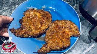 How To Cook The Perfect Ribeye Steak In The Air Fryer [upl. by Hadsall289]