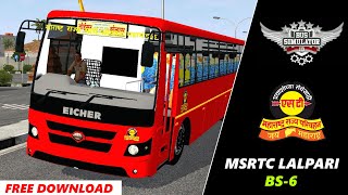 MSRTC EICHER BS6 bus mod  Released  Download Now  Bussid bus mod [upl. by Guenevere974]