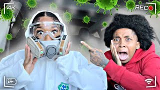 EXTREME VIRUS 🦠 IN AIR PRANK ON ANGRY GIRLFRIEND  😳  HILARIOUS [upl. by Eneleahs702]