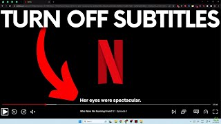 How to Turn Off Subtitles on Netflix  Remove Captions on Netflix netflix [upl. by Friedberg]