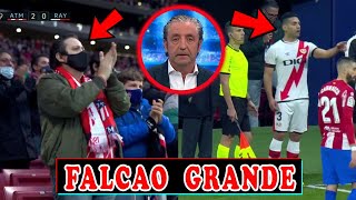 ASI REACCIONA EL MUNDO A LA OVACION A FALCAO EN EL WANDA METROPOLITANO CON EL ATLETICO DE MADRID [upl. by Marabel]