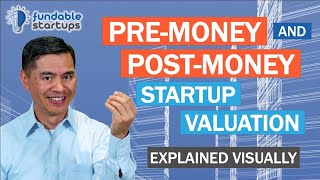 PreMoney amp PostMoney Startup Valuation  Explained Visually [upl. by Anyd]