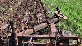 Keverland D5 onland plowing wet corn field with grass [upl. by Drye]