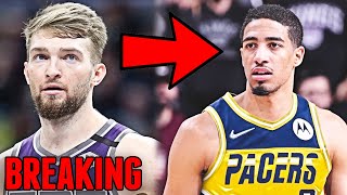 SACRAMENTO KINGS TRADE TYRESE HALIBURTON AND BUDDY HIELD TO INDIANA PACERS FOR DOMANTAS SABONIS [upl. by Itch]