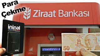 İninal Kart Ziraat Bankası  İninal Ziraat Para Çekme 2022  İninal Kart Ziraat Atm  İninal 2022 [upl. by Giverin]