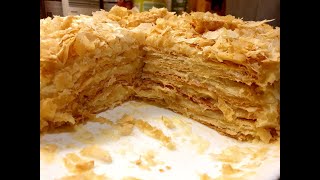 TORT NAPOLEON varianta rapida a celui mai bun tortNAPOLEON CAKE the quick version of the best cake [upl. by Lletnwahs]