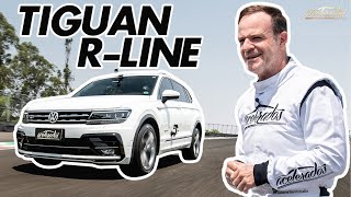 TIGUAN RLINE NA VOLTA RÁPIDA Rubens Barrichello acelera o SUV com motor de Golf GTI VR 218 [upl. by Wareing]