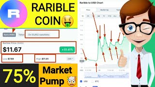 Rarible Coin 75 Market Pump🚀Rarible Coin Today Updates In Hindi📢 shorts rarible TODAYCRYPTO [upl. by Hcir]