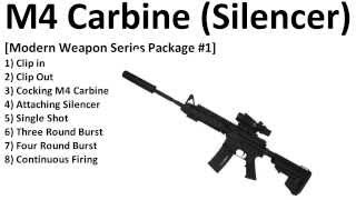 Royalty Free  M4 Carbine Silencer  Sound Effects  HQ [upl. by Egres]