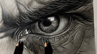 Perfect Eye 👁️ Contact How To Draw Hyper Realistic Eye With Staedtler pencils Step By Step viral [upl. by Eisaj]