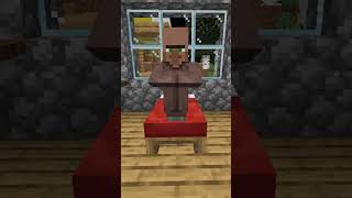 ¿POR QUÉ LOS ALDEANOS DUERMEN CON LOS OJOS ABIERTOS minecraft shorts minecraftshorts [upl. by Ocire]