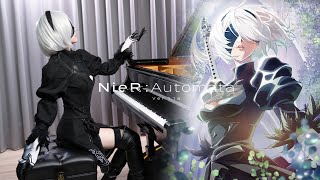 NieRAutomata Ver11a OP「escalate  Aimer」Rus Piano Cover Full Ver [upl. by Erodasi]