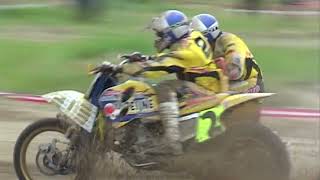 Sidecar motocross racing World championship Estonia GP1 2001 Saku 2nd race [upl. by Koenig]