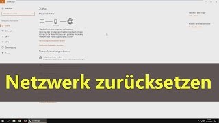 Windows 10 Netzwerk zurücksetzen [upl. by Lleuqram538]