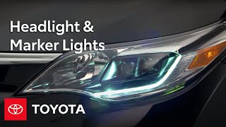 Toyota HowTo Headlight amp Marker Lights  Toyota [upl. by Nezam119]