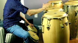 How To Play Congas and Bongos At The Same Time  Como Tocar Congas y Bongo Pattern  Nate Torres [upl. by Missy472]