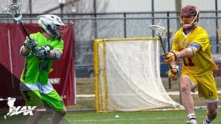 Stevenson vs Salisbury  2018 College Lacrosse Highlights [upl. by Akeemahs]