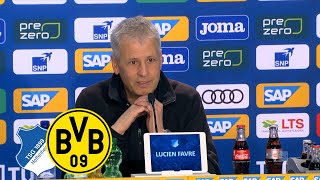 „Wir haben es gut gemacht“  Pressekonferenz mit Lucien Favre  TSG Hoffenheim – BVB 01 [upl. by Yaron]