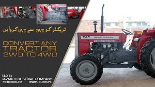 2WD to 4WD Tractor Conversion  Javaid Industrial Company Private Limited Pakistan [upl. by Enelcaj]