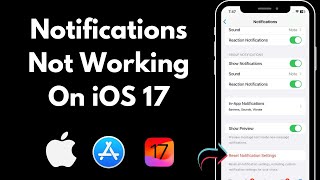 How To Fix iPhone Notifications Not Working On iOS 17 [upl. by Ardnyk]